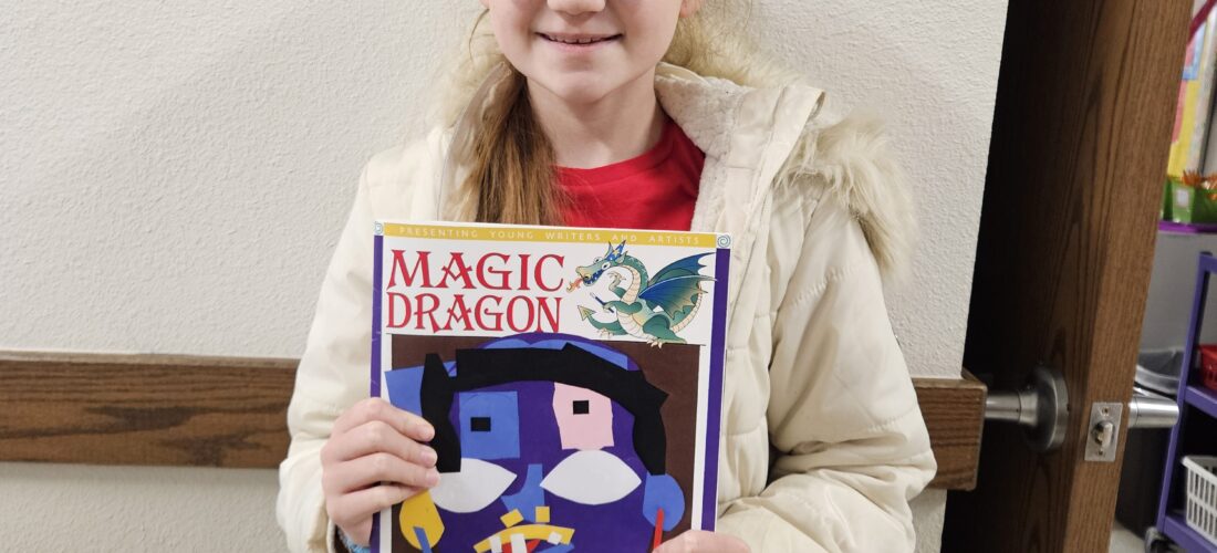 4th grade student, Kaydence Taylor, has Drawing Published