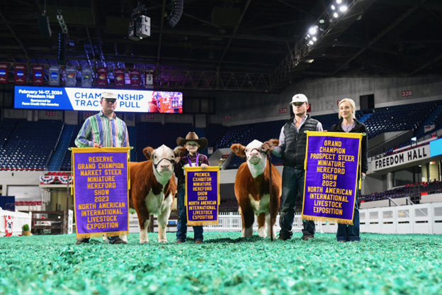 Deacon James competes at North American International Livestock Show in Louisville, Kentucky